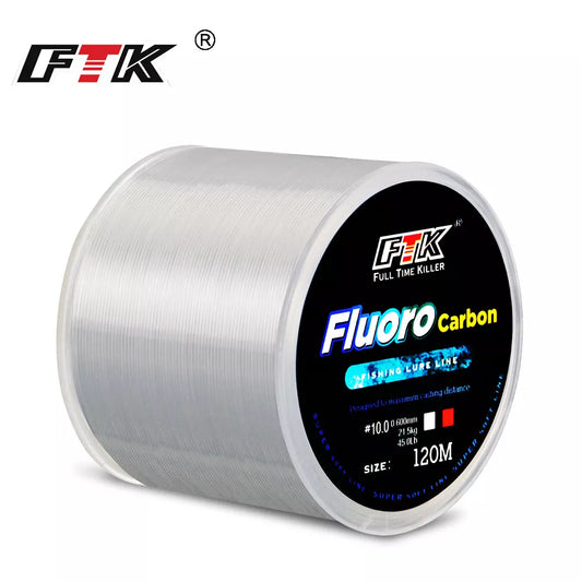 FTK 120m Invisible Fishing Line Speckle Fluorocarbon Coating Fishing Line