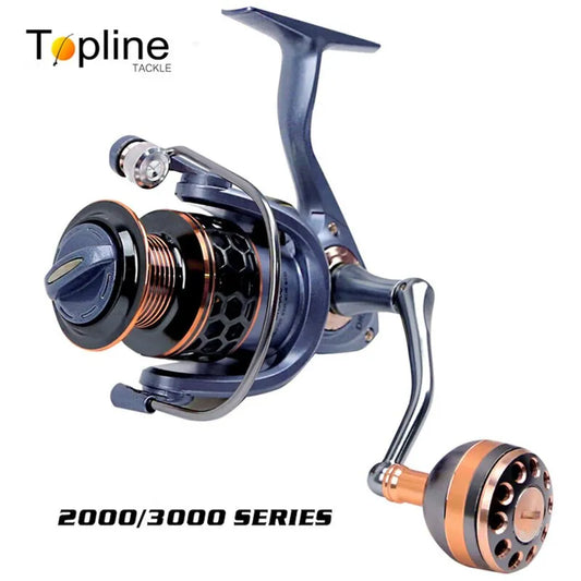 "High-Performance Spinning Reel for Sea and Freshwater Fishing - Topline 1000 Series"