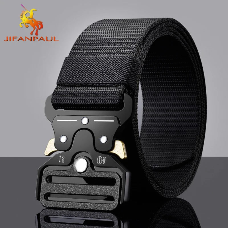 Men Belt Army Outdoor Hunting Tactical Multi-FunctiCombat Survival High Quality Marine Corps Canvas Combat Survival High Quality Marine Corps Canvas for Nylon Male Luxury