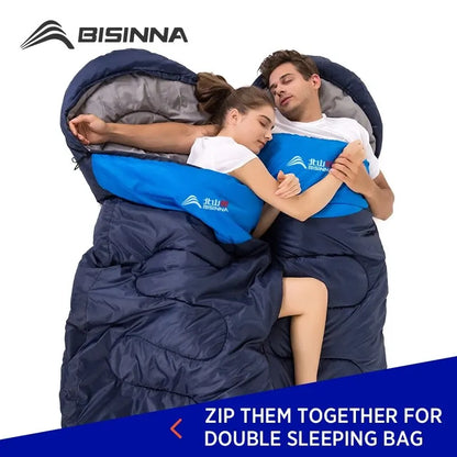 "BISINNA Ultralight Waterproof Camping Sleeping Bag for Winter Adventures"