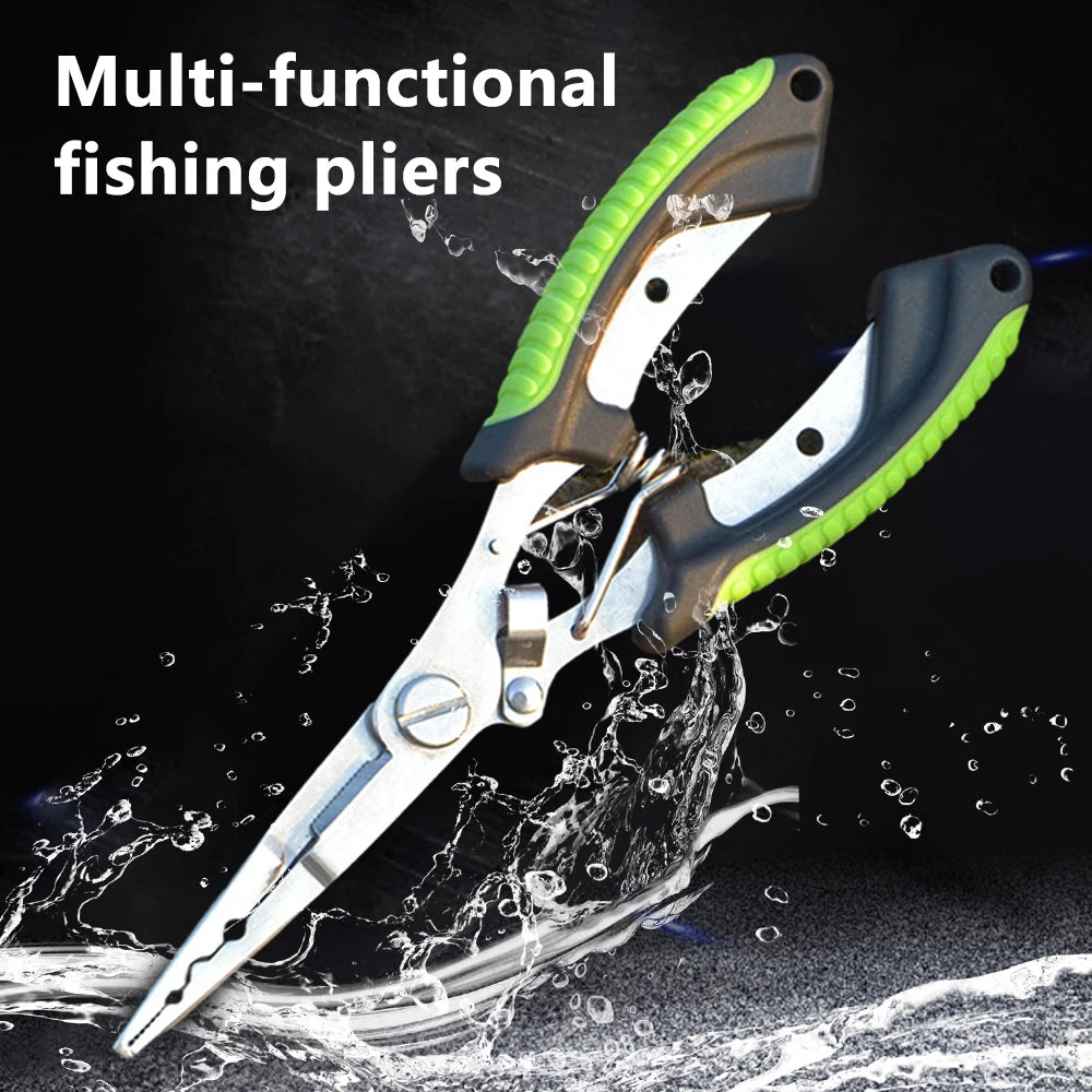 Fish Pliers anti-slip High-strength Multifunctional, Cut Fishing Line Tied Pliers Angling Equipment