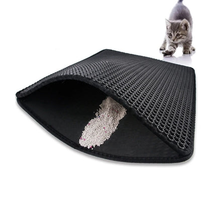 Double Layer EVA Cat Litter Pad Waterproof Non-slip Sand Basin Filter Kitten Dog Washable Mattress Floor Mat