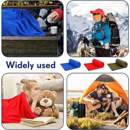 CozyCamp Fleece Sleeping Bag: Your Ultra-light, Portable Warmth Solution for Outdoor Adventures!