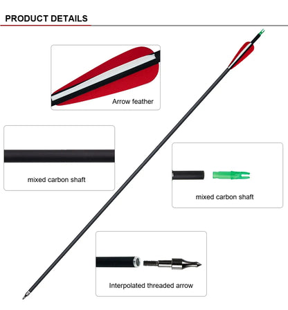 Spine Carbon Feather Arrows
